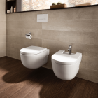 Pachet Roca IV: Vas WC suspendat Meridian, capac WC soft-close si bideu